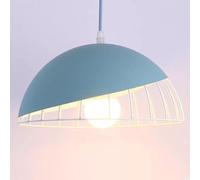 SHUANGZ Lámparas De Araña Contemporáneas De Color Macarrón Lámpara De Techo Colgante Semicircular Para Comedor Lámpara Colgante Industrial De Aluminio Con Forma De Cúpula Para Mesa Comedor