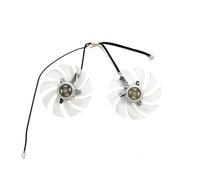 SHUAPOZ 95MM 4PIN FD10015H12D DC 12V 0.55A para PowerColor para RX 6650 6600XT 7600XT Hellhound Ventilador de Tarjeta vídeo GPU(Beige)