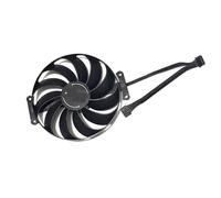 SHUAPOZ CF1015H12D 95MM 5PIN 0.42A GPU Ventilador de refrigeración para ASUS para Dual para Radeon RX 6600 6600XT RX6700XT GDDR6 Enfriador Tarjeta gráfica(Red)