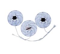 SHUAPOZ Enfriador de Video para GPU Sapphire Pure RX 7700XT 12 GB, Ventilador para Tarjeta gráfica 7800XT 16, FD10015M12D(Triple Fan)