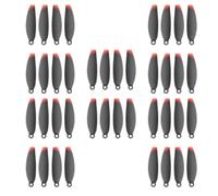 SHUAPOZ Hélice para dron S180 con Cargador USB para batería LiPo Piezas de Recambio(40PCS Blade Red)