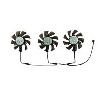 SHUAPOZ Juego de 3 Ventiladores para Tarjetas gráficas VGA, GA81S2U para ASRock RX 5700XT, Challenger, Pro 8G OC, RX5600XT, Phantom Gaming 6G, VII 16 GB