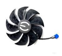 SHUAPOZ para EVGA para GeForce RTX3060ti 3070 3070ti 3080 3080ti XC3 Negro/Ultra Ventilador para Tarjeta gráfica PLD09220S12H(Right Fan)
