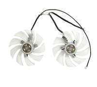 SHUAPOZ para PowerColor para Hellhound para Blanco espectral para AMD Radeon RX 6650 XT 8GB GDDR6 GPU Fan 98MM 4PIN FD10015H12D