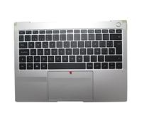 SHUAPOZ Reposamanos Plateado y Teclado SP para Huawei MateBook X Pro MACH-W29 -W29D