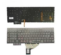 SHUAPOZ Teclado Estadounidense para portátil HP Omen 15-CE, 15-ce000, 15-ce100, 15t-ce000, 15t-ce100, sin Marco, con Letras Rojas y retroiluminación