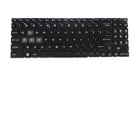SHUAPOZ Teclado retroiluminado Estadounidense para MSI Cyborg 15 A12U A12V A12UDX A12VF A12VE A12VEK A13VF para portátiles Gaming con retroiluminación RGB por tecla en inglés(US RGB Backlight)