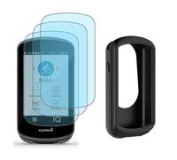 SHUAXI Screen Protector for Garmin Edge 10301030 Plus Gps 31pack and Silicone Case Cover Tempered Glass Film AntiScratch Hi