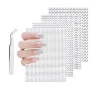 SHUBEIEUMI 1792 Piezas Pegatinas de Diamante de Imitación, 4 Hojas Pegatinas Diamantes Acrílico, con Pinzas, para Manualidades, Uñas, Arte Facial, Bricolaje -3mm/4mm/5mm/6mm