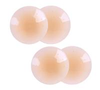 SHUBEIEUMI 2 Pares Cubierta de Pezón, Silicona Pezoneras Reutilizables, Pezoneras Adhesivas Uso en Vestido de Boda, Vestido de Noche, Festivales para Mujer Sostén Cómodo Reutilizable