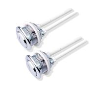 SHUBEIEUMI 2 Piezas Botones de Doble Descarga para Inodoro, 38mm Estándar Botones del Tanque del Inodoro, para Cisterna WC Botón Reemplazo de Doble Descarga