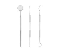 SHUBEIEUMI 3 Piezas Kit de Dentista Para Eliminar el Sarro, Dental Cuidado Kit Diente Relleno Reparación Juego Acero Inoxidable, Para Hombres, Mujeres, Niños y Mascota