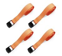 SHUBEIEUMI 4 Pcs Correa de Amarre, Cinchas De Amarre Pequeñas Adecuadas, 50cm x 2cm, Cinchas Correa de Amarre Rapido Hebilla, para Portaequipajes de Coche, Portabicicletas-Naranja