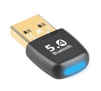 SHUBEIEUMI Adaptador Bluetooth USB 5.4, para PC y Computadora Portátil - Compatible con Windows 7/8.1/10/11 - Incluye Impresora, Auricular y Ratón