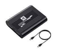 SHUBEIEUMI Capturadora de Video, 4K Dispositivo de Captura de Video HDMI USB 3.0, Video Card HD 1080P HDMI Grabación de Vídeo con Transmisiones en Directo, 1080P 60FPS