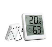 SHUBEIEUMI Higrometro Digital Termometro, Mini Termómetro Interior del Higrómetro, Pantalla LED con Logo de Confort, para Medición de Temperatura y Humedad del Casa Ambiente