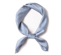 SHUBEIEUMI Hijab para Mujeres, Pañuelo Cuadrado para el Cuello, Bufanda y Fulares Panuelos, Pañuelo de Bolsillo, 70x70cm-Azul Vaquero
