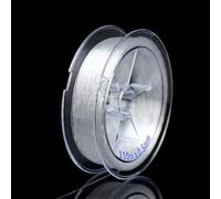 SHUBEIEUMI Hilo Elastico para Pulseras, 0.5mm, 110m, Cuerdas de Nylon para Pulseras, Collar, DIY Manualidades, Hilo para Hacer Pulseras (Blanco)