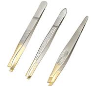 SHUBEIEUMI Pinzas para cejas, Pinza de Acero Inoxidable, Tweezer Pinzas de Depilar Profesionales Cejas, para extensión de pestañas, depilación, cuidado facial, cejas, barba, pelos pequeños