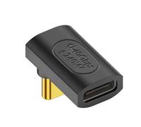 SHUBEIEUMI USB C 90 Grados Adaptador C Macho a C Hembra, Adaptador Tipo C de 90 Grados, Transferencia de Datos de 40 Gbps, 8K@60Hz, 240W, para MacBook Pro y Más Dispositivos Tipo C