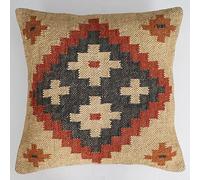 Shubhlaxmifashion Funda de cojín cuadrada Kilim de estilo indio, vintage, de 45,7 x 45,7 cm, estilo bohemio, étnico, oriental, decorativa, hecha a mano, de yute, para exteriores, hermosa estrella
