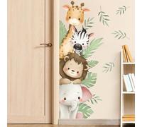 SHUCHING Pegatinas de Pared Infantiles, Vinilo Adhesivo Pared Jirafa Animales, Vinilos Decorativos para Puerta Dormitorio Niños