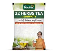 Shuddhi 32 hierbas té kahwa, té verde, Elaichi, Brahmi, Tulsi, Giloy, Laung, Gulab, Dalchini, Shank Pushpi, etc. para desintoxicación corporal y bienestar 30 g