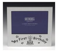 Shudehill Giftware Mi Primer cumpleaños Marco de Fotos para bebés 12,7 cm x 7,6 cm, Regalo ocasión 72222.
