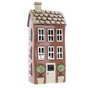 Shudehill Giftware Portavelas de cerámica para casa de jardín, adorno para el hogar (ladrillo total)