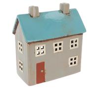 Shudehill Giftware Village Pottery - Casa de té con Techo Azul