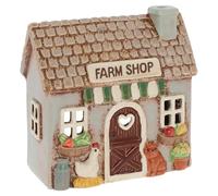 Shudehill Giftware Village Pottery Farm & Countryside Collection - Portavelas de cerámica, varios diseños, acabado a mano (Farm Shop Tealight)