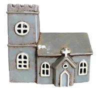 Shudehill Giftware Village Pottery Norman Church - Portavelas, color gris