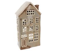 Shudehill Giftware Village Pottery - Portavelas alto, color gris