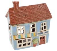 Shudehill Giftware Village Pottery - Portavelas de cerámica, colección House Shop, tienda de flores, tearoom, tienda de antigüedades, panadería antigua y tienda de dulces, todo pintado a mano (Sweet