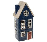Shudehill Giftware Village Pottery - Vela de té Alta, Color Azul Marino