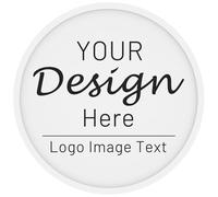 Shueewago 100 chips personalizables, logotipo personalizado, impresión a todo color de doble cara tu diseño o texto en una ficha, bueno para bebidas o fichas de cerveza en el bar (blanco)