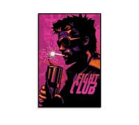 Shuei Póster de película Fight Club para dormitorio, lienzo estético para decoración de pared, 40 x 60 cm
