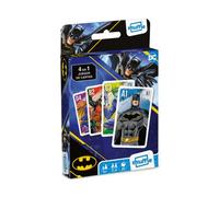Shuffle Batman. Baraja de Cartas Infantil. 4 Juegos en 1. Naipes ilustrados con el Personaje de Comic de Marvel. Versión en Español.