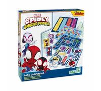 Shuffle Game Compendium - Disney Spidey and Friends.Coleccion de Juegos de Mesa para niños y niñas a Partir de 5 años.