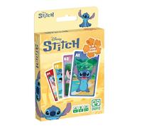 Shuffle - Juego de Cartas 4 en 1 Stitch - 7 Familias, Batalla, Memo y Acción - Juego de Cartas Disney Lilo & Stitch para niños, Familia y Amigos - a Partir de 4 años, a Partir de 2 Jugadores