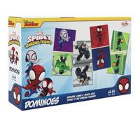 SHUFFLE Spidey and his Amazing Friends Dominos, Match Spidey, Friends and Villains in this Fun Traditional Game for Marvel Fans Great Gift 2-4 Players, Age 3+ Years