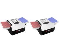 ShuffleBox - Mezclador automático de Tarjetas S1 con batería Recargable incorporada de 2000 mAh, máquina de Mezcla Ultra silenciosa de 2 etapas (Paquete de 2)