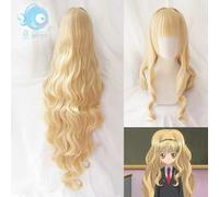 ¡Shugo Chara! Mashiro Rima Cosplay peluca larga rizado rizado Doki fiesta Anime pelo sintético Halloween + gorra de peluca gratis como en la imagen