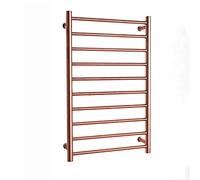 SHUGUANG Calentador de Toallas Pared, Oro Rosa Toallero Eléctrico Baño 304 Acero Inoxidable Bajo Consumo 88W Toallero Calentado, Radiador Calientatoallas de Toallero para Baño, 80×50cm,Hardwired