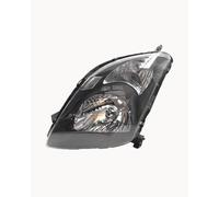 SHUGWA Faros Delanteros Para Suzuki Para Swift 2005-2013 Conjunto De Faros Delanteros Combinación De Dirección De Luces Altas Y Bajas Delanteras(Black background left)