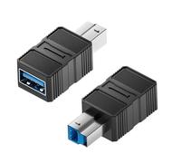 shuhauk Adaptador USB a B - Convertidor de conector de impresora USB a B 3.0, transferencia de datos de alta velocidad, convertidor Plug and Play para laptop, tablet, estación de acoplamiento de