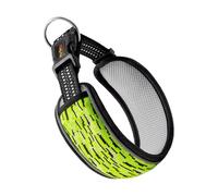 shuhauk Collar para perro transpirable, protección para el cuello de cachorro, cuello ampliado, acolchado, para uso en interiores y exteriores, collar ajustable con tira reflectante para senderismo,