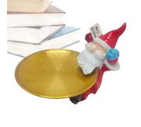 shuhauk Platos de Navidad para servir | Figuras coleccionables de Papá Noel, cuenco de caramelos, decoración de mesa de Navidad, decoración del hogar para galletas, tienda, estante, escritorio, cocina