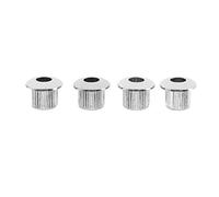 Shuimitao Conversion Bujes Adaptador Casquillos Niquel Enchapado Vivienda de el plastico para 10 mm Agujeros de Plata