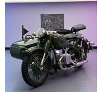 shuishuicui 1 10 para el río Yangtze 750 Motocicleta de Tres Ruedas Aleación Juguetes para Hombres Decoración Verde Escritorio Colección Memorial 9.6 Pulgadas